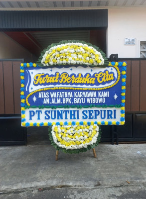 Papan Bunga Duka di Duren Tiga